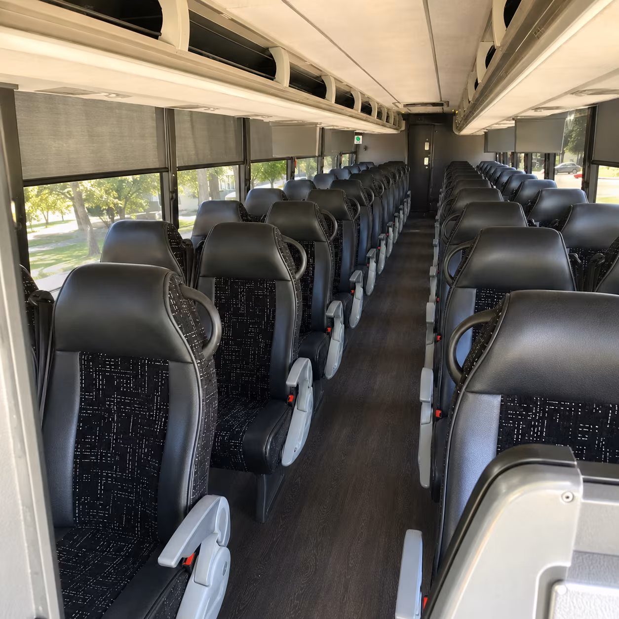 brentwood charter bus interior