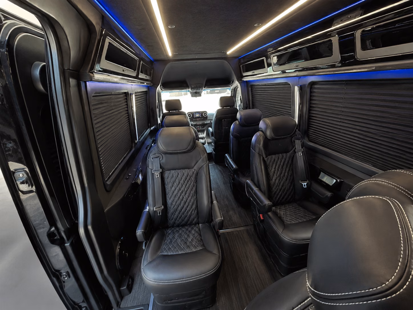 brentwood wedding transportation onboard seating