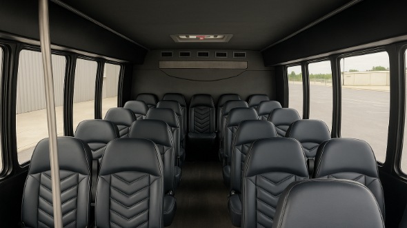 brentwood 15 passenger minibus inside