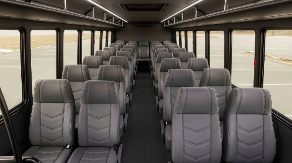 brentwood 20 passenger minibus inside
