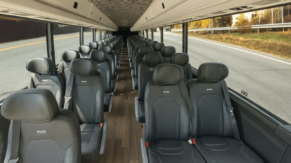 brentwood 28 passenger minibus inside