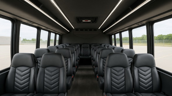 brentwood 30 passenger minibus inside