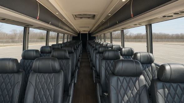 brentwood 50 passenger charter bus interior