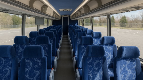 brentwood 55 passenger charter bus interior