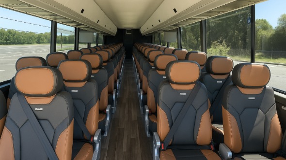 brentwood 56 passenger charter bus rental