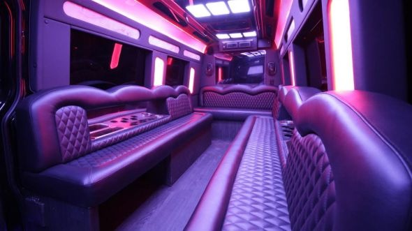 brentwood sprinter limo rental interior