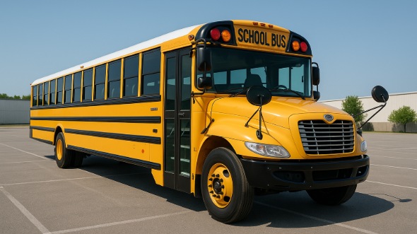 Exterior of Charter Bus Company Walnut Creek's School Bus in Walnut Creek